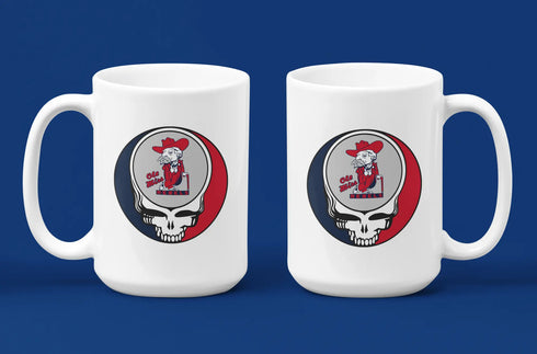 Grateful Dead - Ole Miss Stealie 15 Ounce Coffee Mug - StealieShop